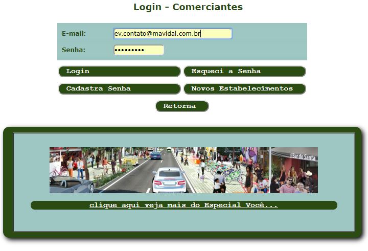 Login do Empreendedor